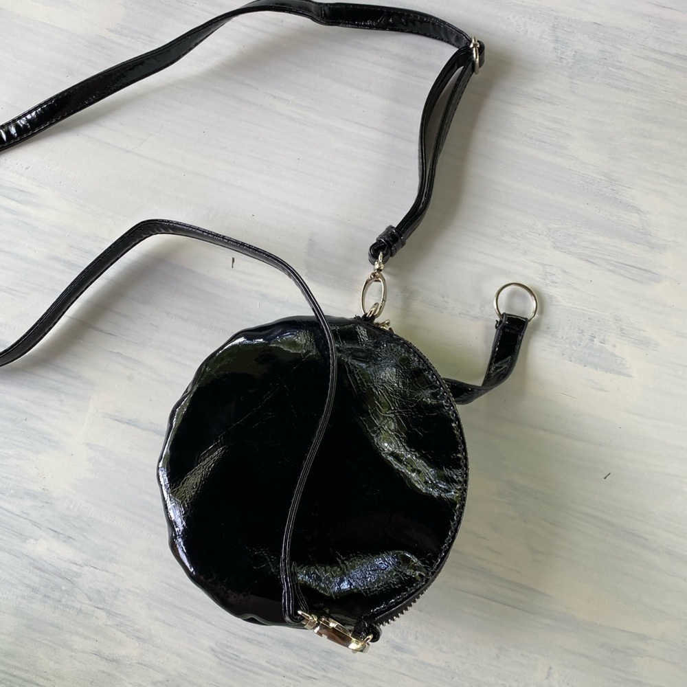 Beautiful black vintage plumeria or rose cross body bag/ wallet - Picture 7 of 7